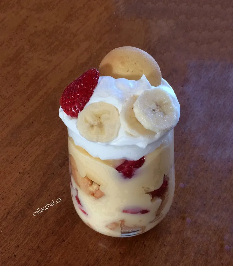 Gluten-Free Vanilla Wafer, Custard and Fruit Dessert